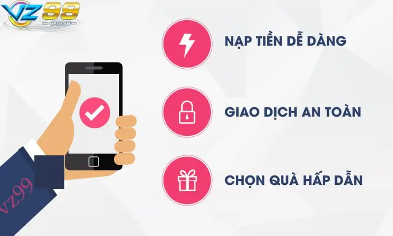 Điều kiện cần thiết để có thể nạp tiền thành công tại VZ99